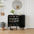 thumbnail image 2 of 22 Pair Modern Fluted Shoe Cabinet with Adjustable Shelves, 2 of 10