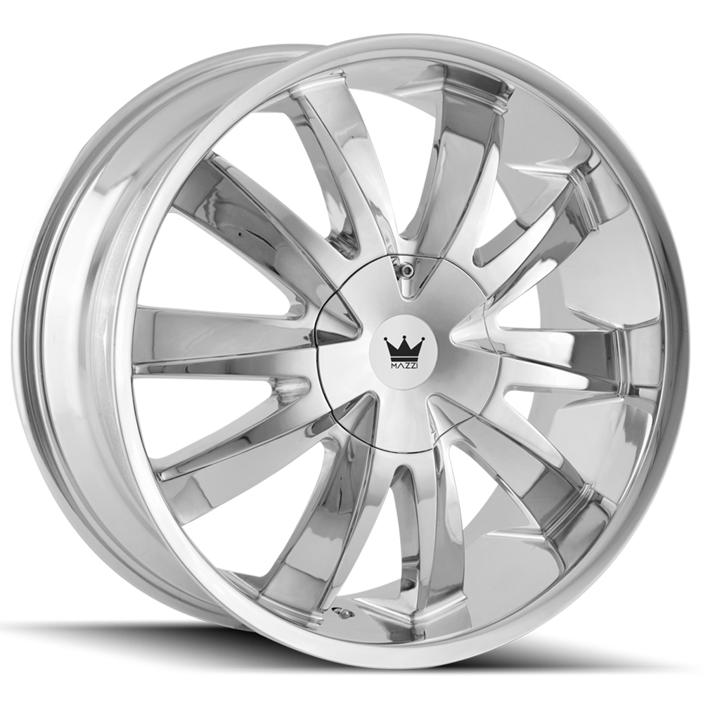 Mazzi 337 Edge 18x7.5 5x100/5x105 +40mm Chrome Wheel Rim 18" Inch