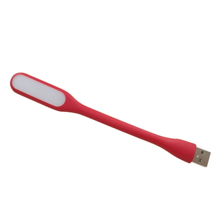 Portable USB LED Light Mini Flexible Light Neck Computer Keyboard Lamp Energy Saving USB Light Adjustable Laptop Keyboard Light Multi-Color Portable USB Lamp USB Powered LED Lamp Red