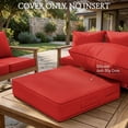 thumbnail image 5 of Pakunoda 4 Set of Waterproof Outdoor Deep Seat Cushion Replacement Slipcovers, 22" X 24" Patio Furniture Cushion Covers, Outdoor Cushion Covers with Zipper for Patio Furniture, Red, 5 of 7