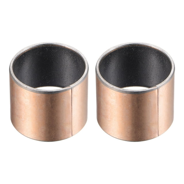 Unique Bargains Manchons 24mm x 27mm x 25mm (Rouleaux Simples) Roulements Sans Huile Enveloppés 2 Pack