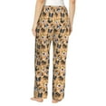 thumbnail image 3 of Daiia Cute Dogs Head Women's Sleep Pant with Pockets and Drawstring,Pajama Pants-Small, 3 of 9