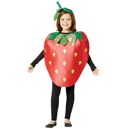 Sparkling Strawberry Child Halloween Costume, One Size, (7-10)