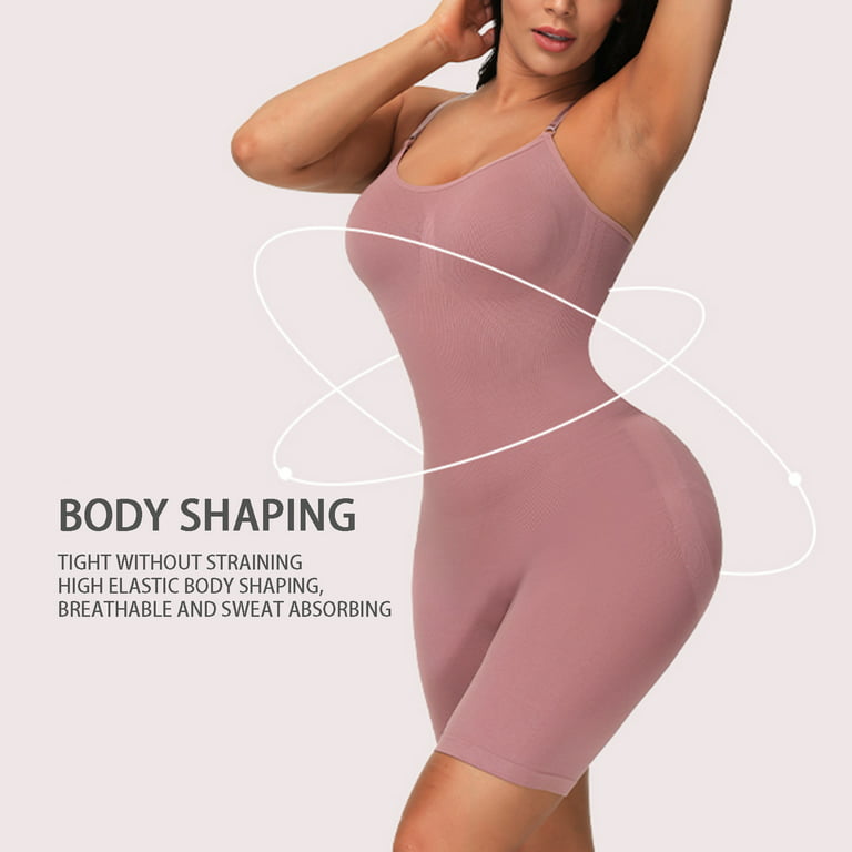 SBYOJLPB Women's Shapewear Ladies Seamless Body Shaper Abdominal Lifter Hip Shaper  Underwear Stretch Slimming Body Corset Rose Gold 6(M) 