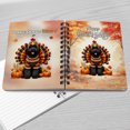 thumbnail image 4 of Happy Thanksgiving Portuguese Water Dog Turkey Costume Pumpkins Autumn Leaves Spiral Bound Journal PWD Portie Fishing Dog Lover 5x7in Spiral Notebook - 13014, 4 of 5