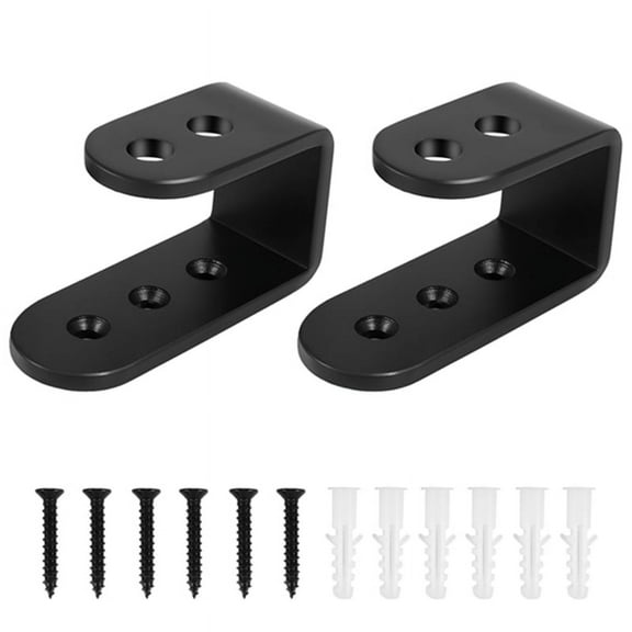 ckepdyeh 2 Pack Door U Brackets Open Bar Security Door Brackets for Home,Garage Door Reinforcement Fits 2X4 Boards Door Brackets