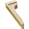 thumbnail image 6 of 4"W x 8"D x 24"H Thin Warren Rough Cedar Woodgrain TimberThane Corbel, Primed Tan, 6 of 6