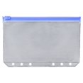 thumbnail image 1 of serony 10 Pieces Zipper Pouch Container Convenient PVC Documents Pouches Document Holding Bag Storage Containers for Home Office School A6 Blue, 1 of 5