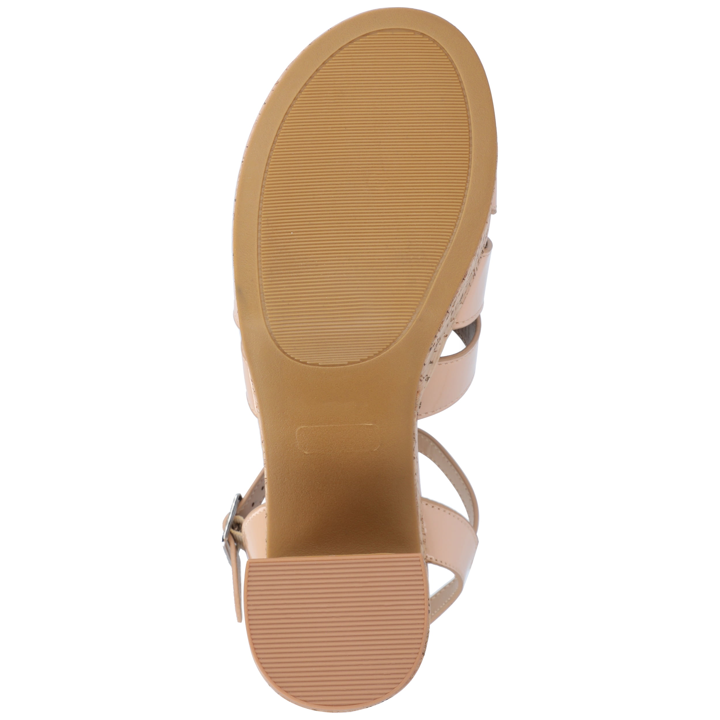 Journee Womens Jania Buckle Platform Sandals