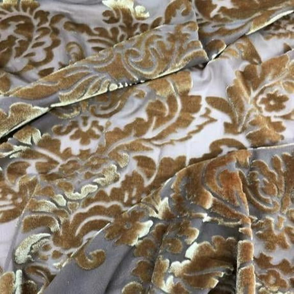 New Wallpaper Gold Burnout Velvet