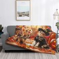 thumbnail image 7 of Halloween Decorations Throw Blanket for Couch, Halloween Cute Cat and Dog (2) Halloween Blanket Fuzzy Throw Blanket, Halloween Decor Cuteness Plush Flannel Blanket & Throws, 7 of 7