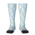 thumbnail image 2 of Picia Women Crew Soft Moisture-wicking Socks Daisies Flowers Pattern Design Cotton Socks, One Size fit All, 2 of 9