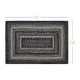 thumbnail image 7 of VHC Brands Sawyer Mill Black White Jute Rug Rect w/Pad 24x36, 7 of 7