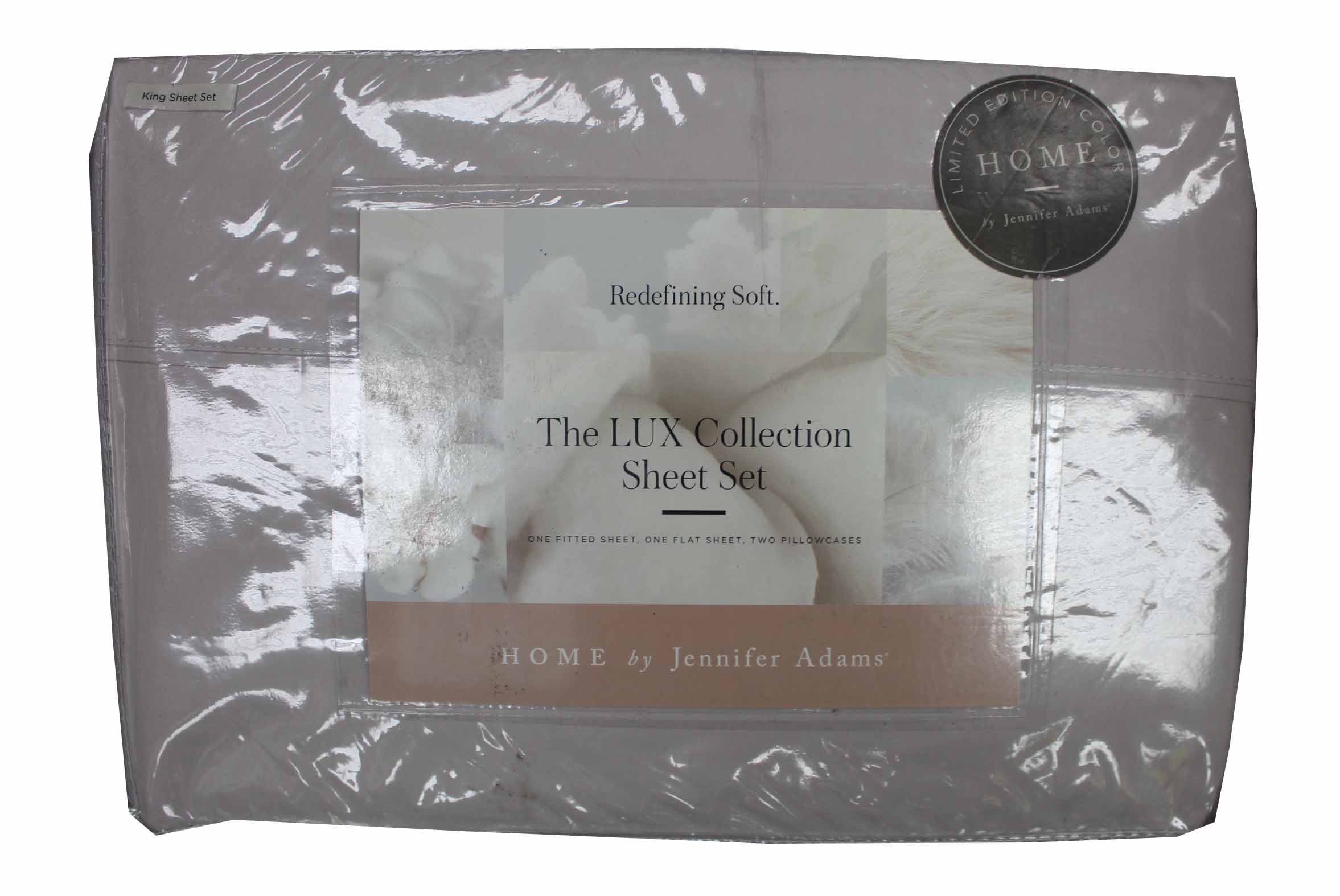 Jennifer Adams Home Lux Collection King Sheet Set 4 Pieces Linen