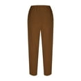 thumbnail image 5 of HAiming Women Capri Pants Drawstring Elastic High Waisted Cropped Pants Straight Leg Lounge Trousers with Pockets, 5 of 6