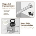 thumbnail image 6 of NIFFGAFF Silver Adhesive Toilet Paper Holder with Phone Shelf, Wall Mounted Toilet Paper Roll Holder, Rustproof No Nail Toilet Roll Holder with Shelf, Toilet Tissue Holder, 6 of 7