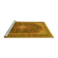 thumbnail image 2 of Ahgly Company Machine Washable Indoor Rectangle Medallion Yellow Traditional Area Rugs, 5' x 8', 2 of 4