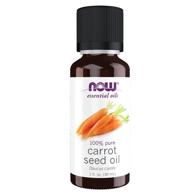 Aceite esencial NOW de semillas de zanahoria 30 ml 100% vegano puro
