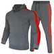 thumbnail image 2 of Traje deportivo de manga larga para hombre, bolsillos cómodos informales y sudadera con capucha de terciopelo Pompotops  oipoqjl29462, 2 of 3