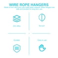 thumbnail image 2 of Shisuyan 10 Pcs Wire Rope Hangers Photo Hook Hangers Lamp Hanging Hooks Wire Hook Hanger, 2 of 8