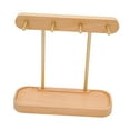 thumbnail image 2 of Soporte para llaves de escritorio BLESIY organizador de ganchos decorativo de madera 4 ganchos, 2 of 8