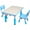 Bluw, variant on YUKOOL Kids Table and 2 Chairs Set - Adjustable Height, Eco-Friendly, and Stylish Design,Blue