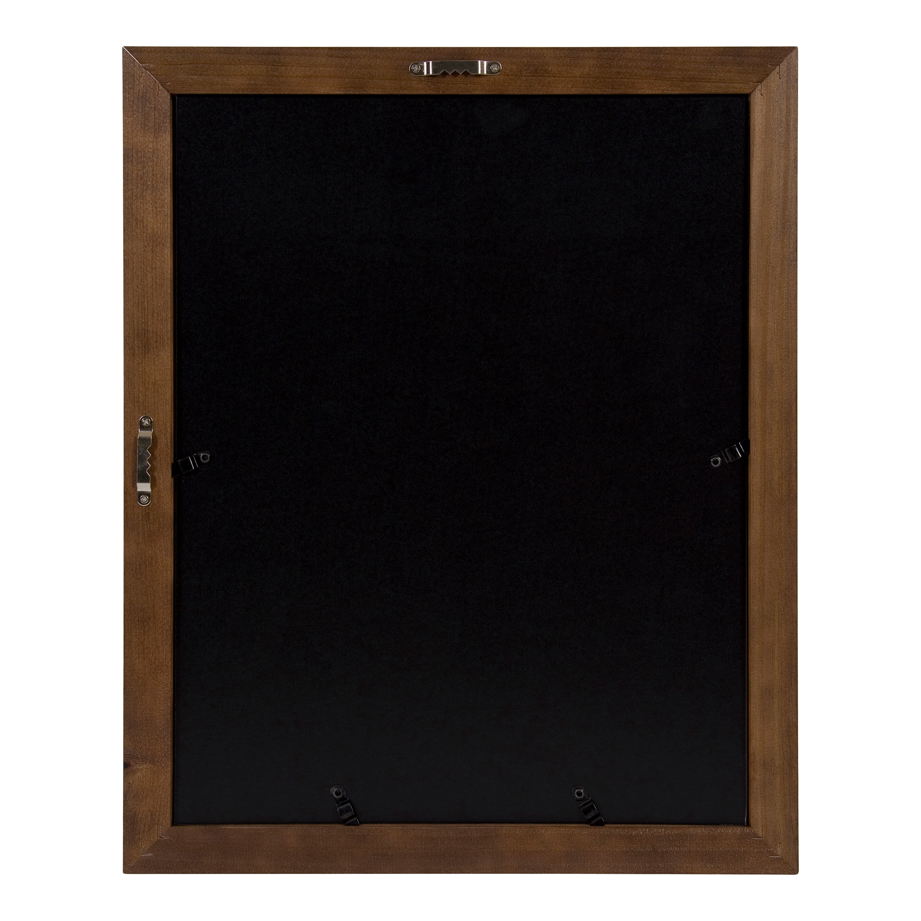 DesignOvation Kieva Solid Wood Picture Frames, Espresso Brown 11x14 matted to 8x10, Pack of 4