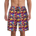 thumbnail image 1 of Board Shorts Summer Psychedelic Hawaii Beach Short Pants Men Running Surf Fast Dry Printed Swim Trunks, 1 of 5