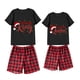 thumbnail image 1 of Conjunto de pijamas de Navidad para parejas, ropa de dormir corta para adultos, King & Queen, a juego, 1 of 3