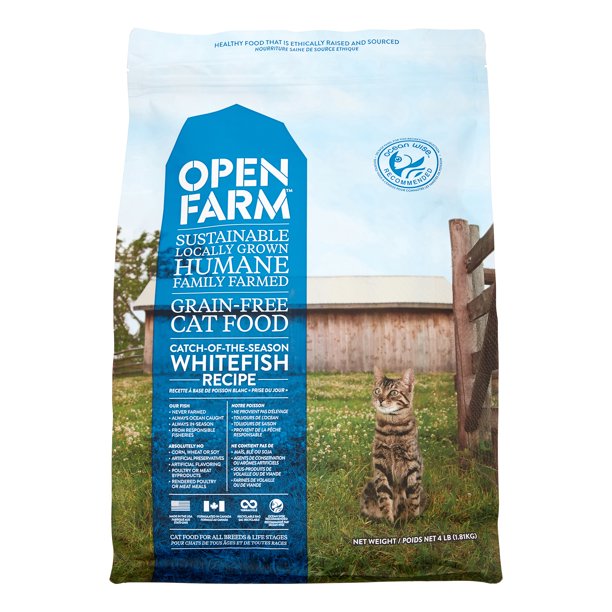 Open Farm Grain Free Whitefish Recipe Dry Cat Food 4 Lb Bag Walmart Com Walmart Com