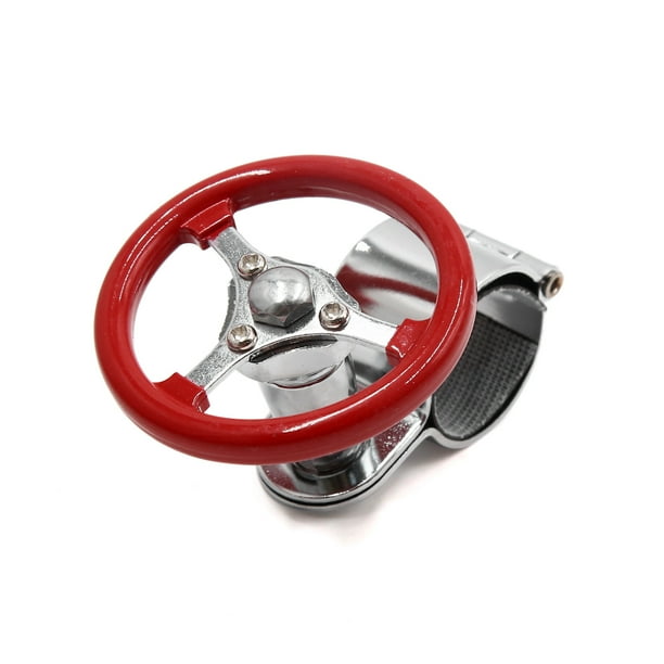 Pomo Bola Roja para el Vehículo Universal El Agarre del Volante Dirección Giratorio