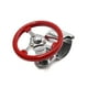 thumbnail image 1 of Pomo Bola Roja para el Vehículo Universal El Agarre del Volante Dirección Giratorio, 1 of 1