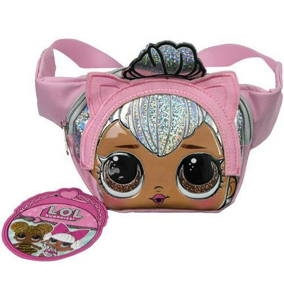 LOL Doll Fanny Pack for Girls with Adjustable Belt, Pink – Fits All Sizes