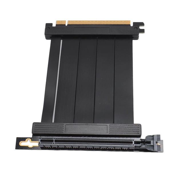 Extensor PCIE 4.0 X16, Cable Elevador PCIE 4.0 X16 Antiinterferencias Plegable Ultra Suave De 3,9 Pulgadas 26 GB/s Para Escritorio
