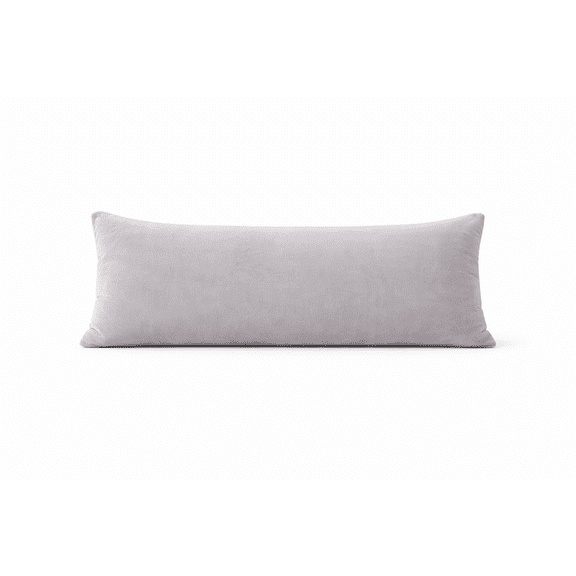 evoLive Ultra Soft Velvet Plush Body Pillow Cover 21"x54", Cozy Fluffy Body Pillowcase with Hidden Zipper, Long Plush Pillow Case for Side Sleepers, & Bed Support, Machine Washable (Grey)