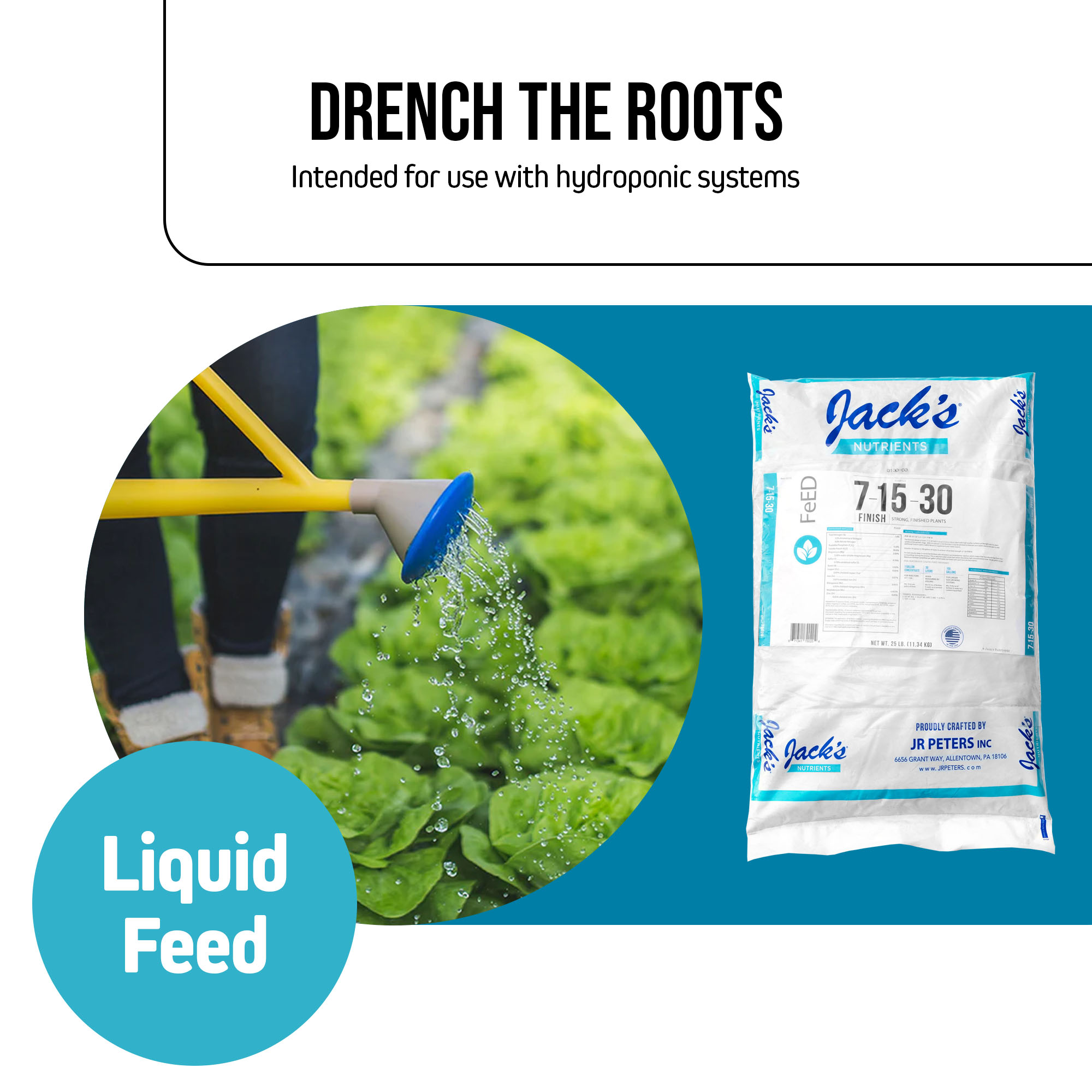 Jack's Nutrients 7-15-30 FINISH FeED Fertilizer, 25lb bag