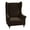 Coffee, variant on LKJYER Velvet Wingback Chair Slipcover 1 Piece Armchair Covers Stretch Wing Chair Covers Non-Slip Furniture Protector
