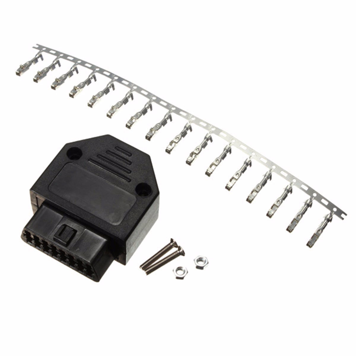 Car OBD 2 Connector 16 Pin Adaptor OBD II Diagnostic Tool Female Plug Shell Case