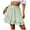 Green, variant on RUTAYY Women Summer Ruffled Skirt High Waisted Irregular Solid Color Skirt Flowy Swing Pleated Beach Skirts