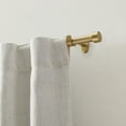 thumbnail image 4 of Threadmade Serena Single Curtain Rod with Contemporary Cap Finial, Soft Gold - 32"W x 78"L, 4 of 6