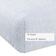 thumbnail image 4 of Mainstays Kids 100% Cotton Percale Bed Sheet Set, Queen, Light Purple, 4 Pieces, 4 of 8