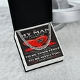 thumbnail image 2 of To My Man Cuban Chain Necklace For Him, Romantic Birthday Gift For Him, Best Jewelry For Men, To My Man Gift On, Cuban Link Chain, Stainless Steel or Yellow Gold, Message Card & Gift Box, 2 of 5