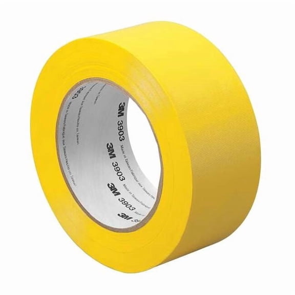 3m Duct Tape, Yellow, 50 yd L, 4 in W 4-50-3903-YELLOW