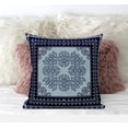 thumbnail image 3 of Amrita Sen  Window Wreath Palace 16"x16" Suede Pillow in Blue Green, 3 of 4