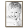 thumbnail image 2 of ArtToFrames 26" x 41" Aged White Gold Picture Frame, 26x41 inch Silver Wood Poster Frame (WOM-2036),  Pack, 2 of 7