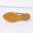 thumbnail image 6 of Samdudou Flat Sandals for Women Open Toe Slingback Slip On Shoes Elegant Criss Cross Interwoven Straps Luminous Metallic Finish Chic Summer Dressy Footwear, 6 of 9