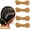 Gold, variant on 4 count 5M Dreadlock Braids Hair Accessories Braiding Hair Deco Styling Braid Braided Elastic Cord Ornament   Wrapping Decorating ()