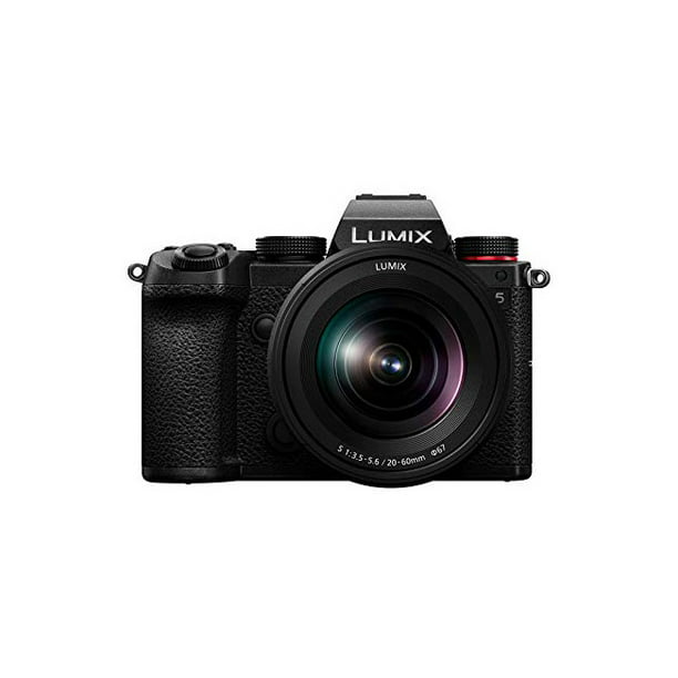 Panasonic LUMIX S5 Full Frame Mirrorless Camera, 4K 60P Video Recording with Flip Screen & LUMIX 20-60mm F3.5-5.6 Lens, L-Mount, 5-Axis Dual I.S, DC-S5KK (Black) - Walmart.com