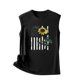 thumbnail image 5 of Camiseta sin mangas holgada de cuello redondo con estampado de día de la independencia a la moda para mujer Pompotops  lopia992638, 5 of 6