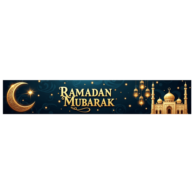 Ramadan Mubarak Lanterns Mosque Design Backdrop Banner Party Celebration Photography Props Decorations Islamic Festival Background